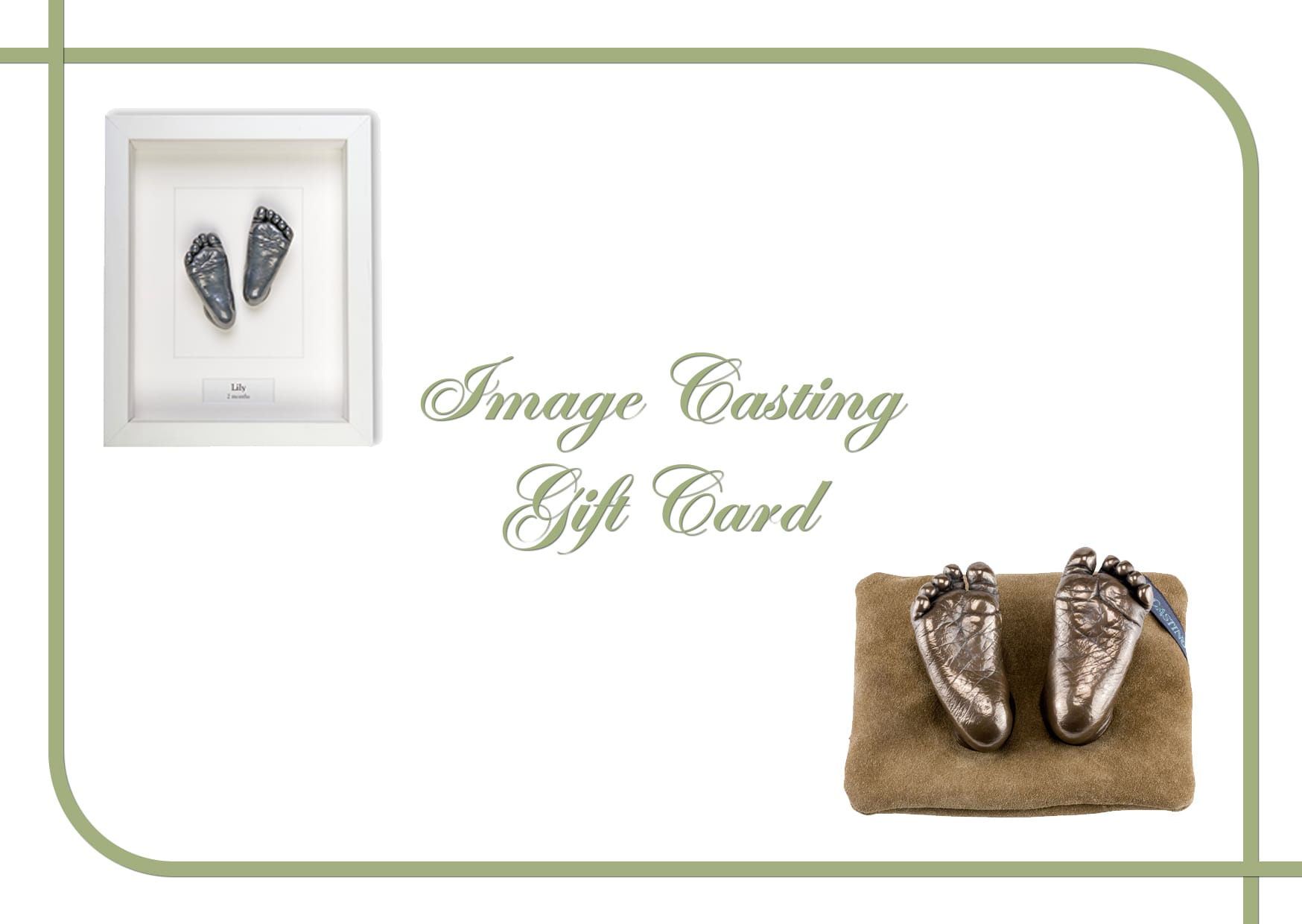 Front cover of the gift voucher